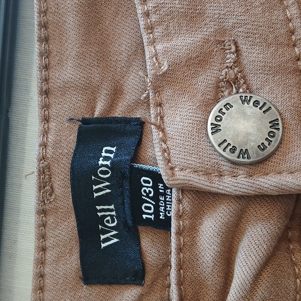 Well Worn Women's Brown Cargo Pants Size 10-30 - Picture 2 of 5